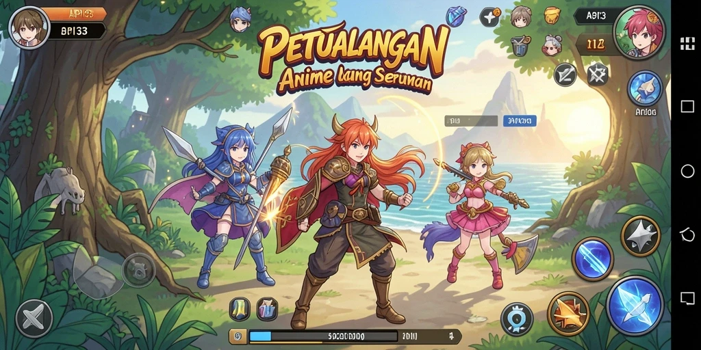 Screenshot gameplay Anime yang menarik dan seru di API33.