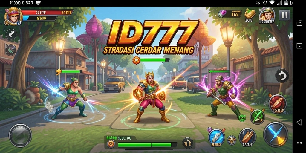 Screenshot ID777 menampilkan aksi strategi yang intens dan mendebarkan.