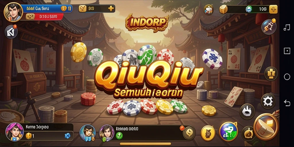 Tangkapan layar gameplay INDORP yang menampilkan aksi QiuQiu seru.