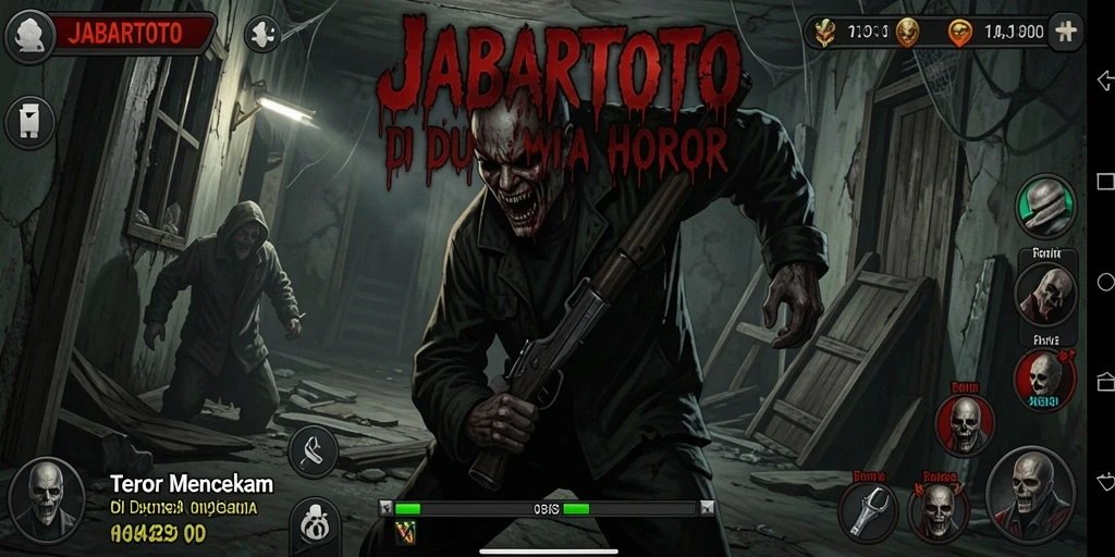 Screenshot menakutkan dari gameplay <strong>JABARTOTO</strong> yang menunjukkan suasana horor.