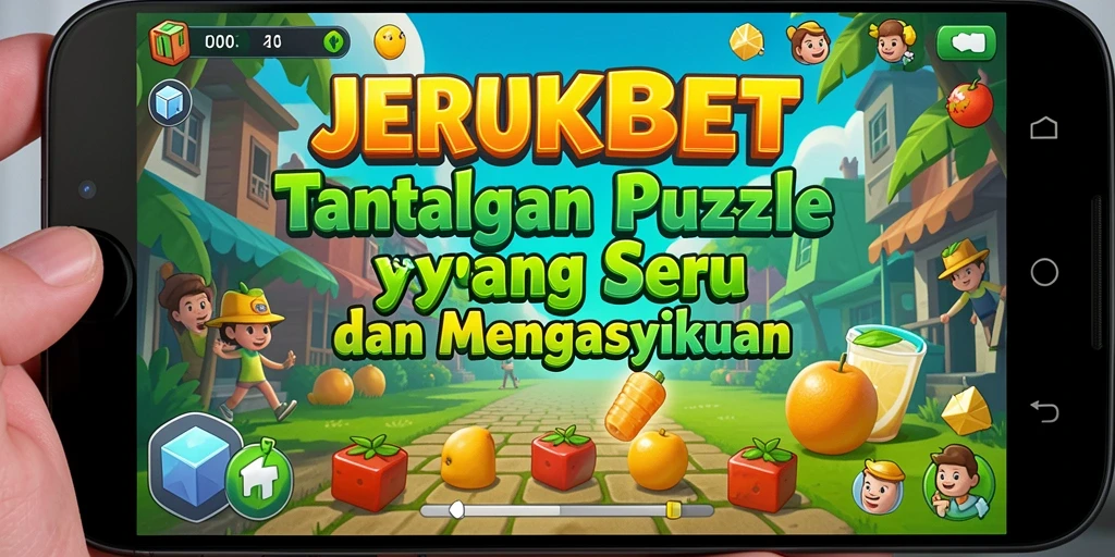 Tampilan gameplay JERUKBET yang penuh warna dan menarik.