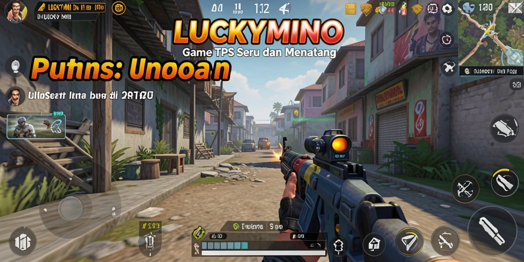 Tampilan menarik dari gameplay seru LUCKYMINO.