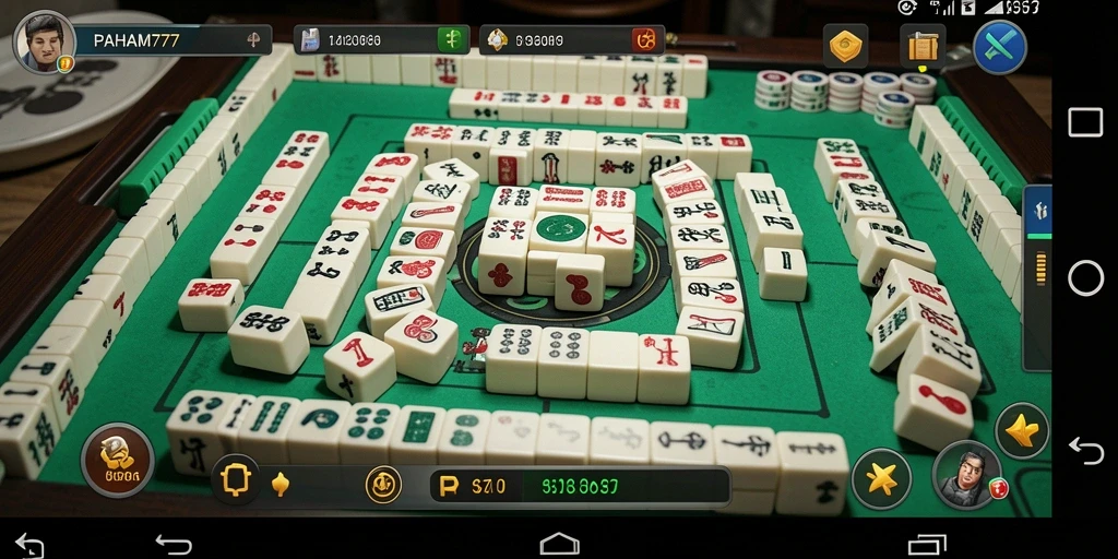Screenshot PAHAM777 menampilkan gameplay Mahjong yang menarik dan menchalleng.